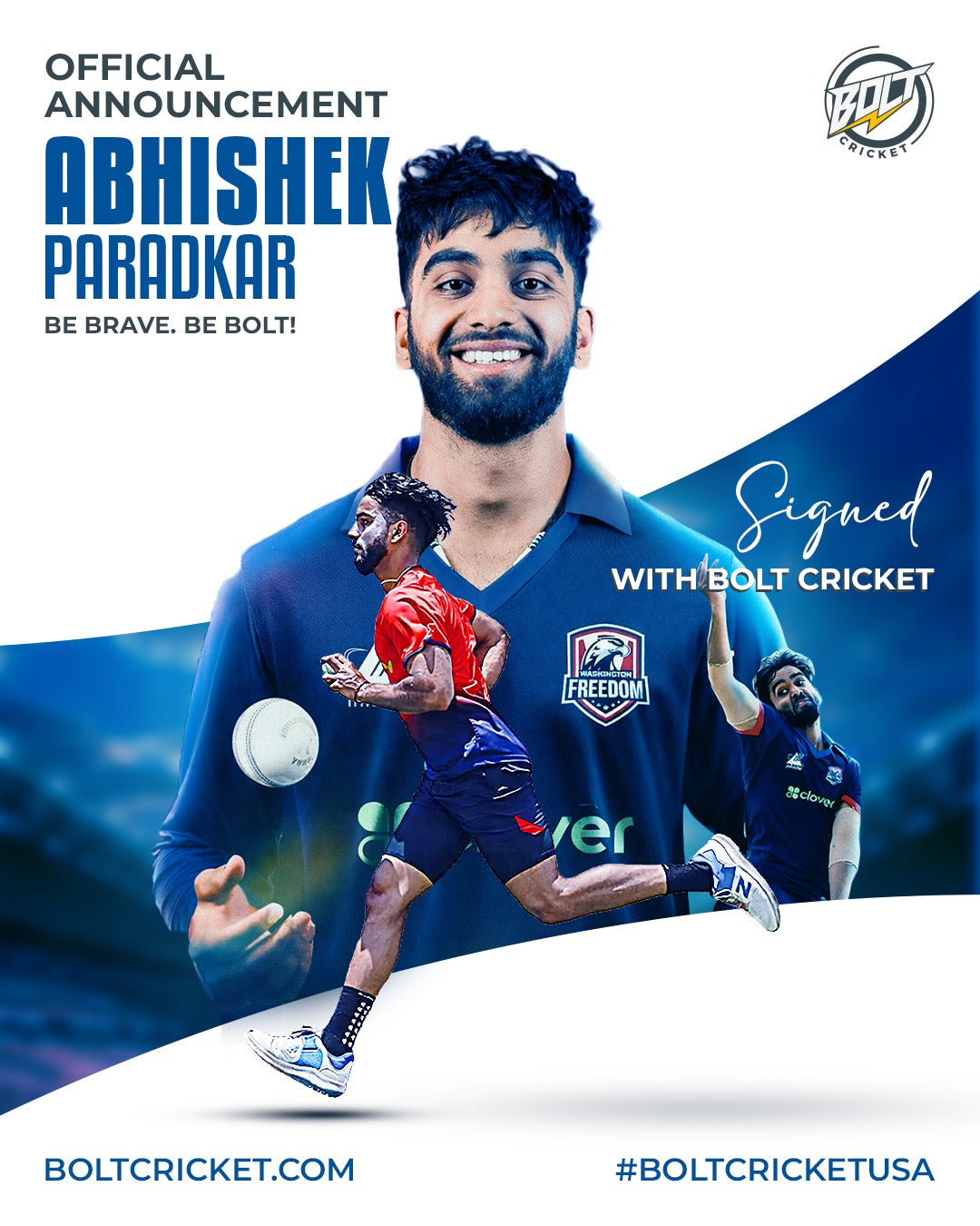 Abhishek Paradkar playing cricket
