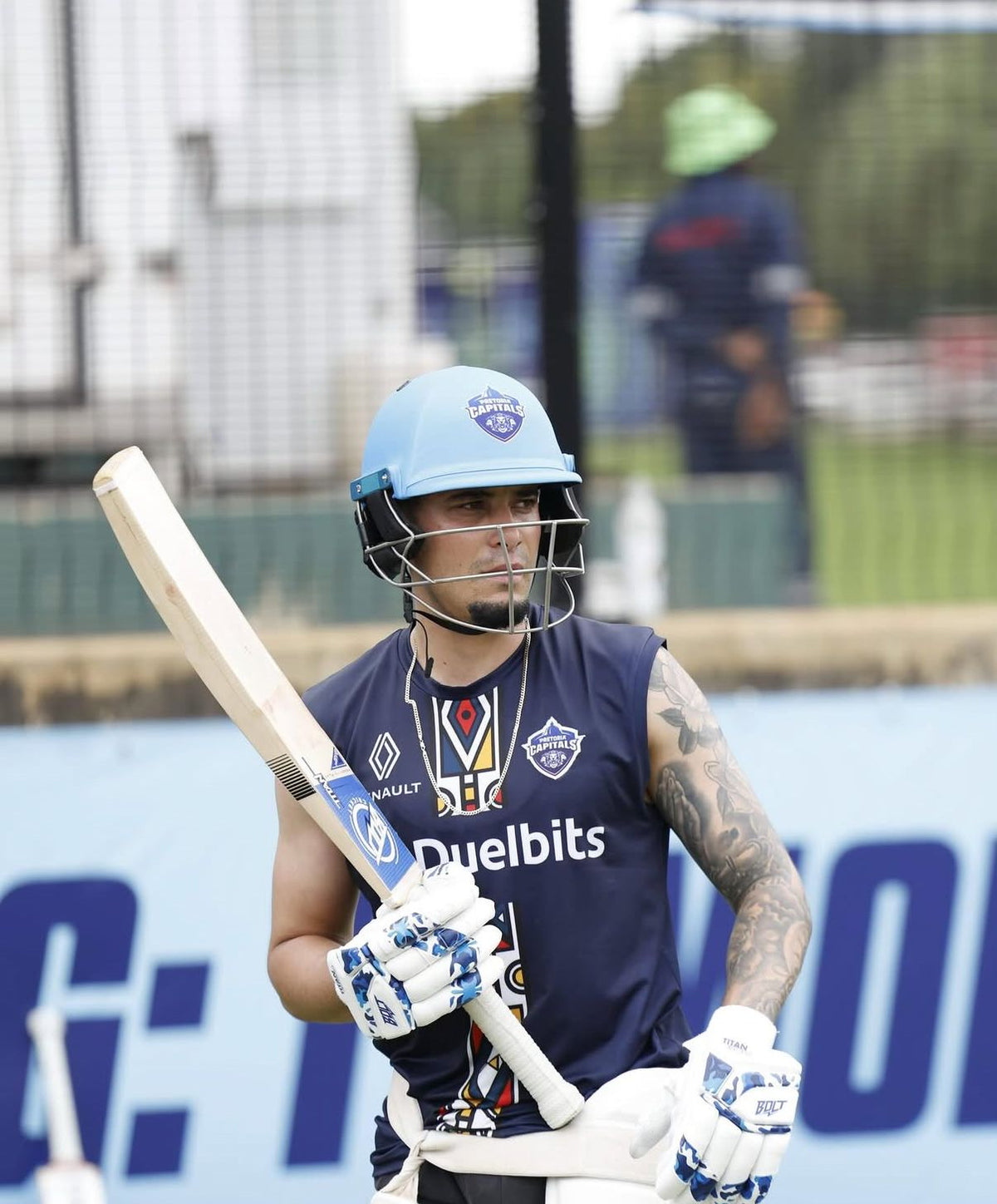 Codi Yusuf playing cricket