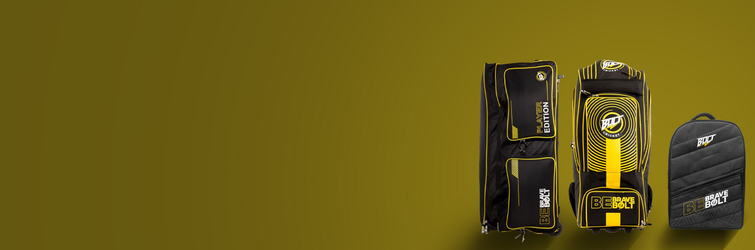 Bolt Cricket bags collection