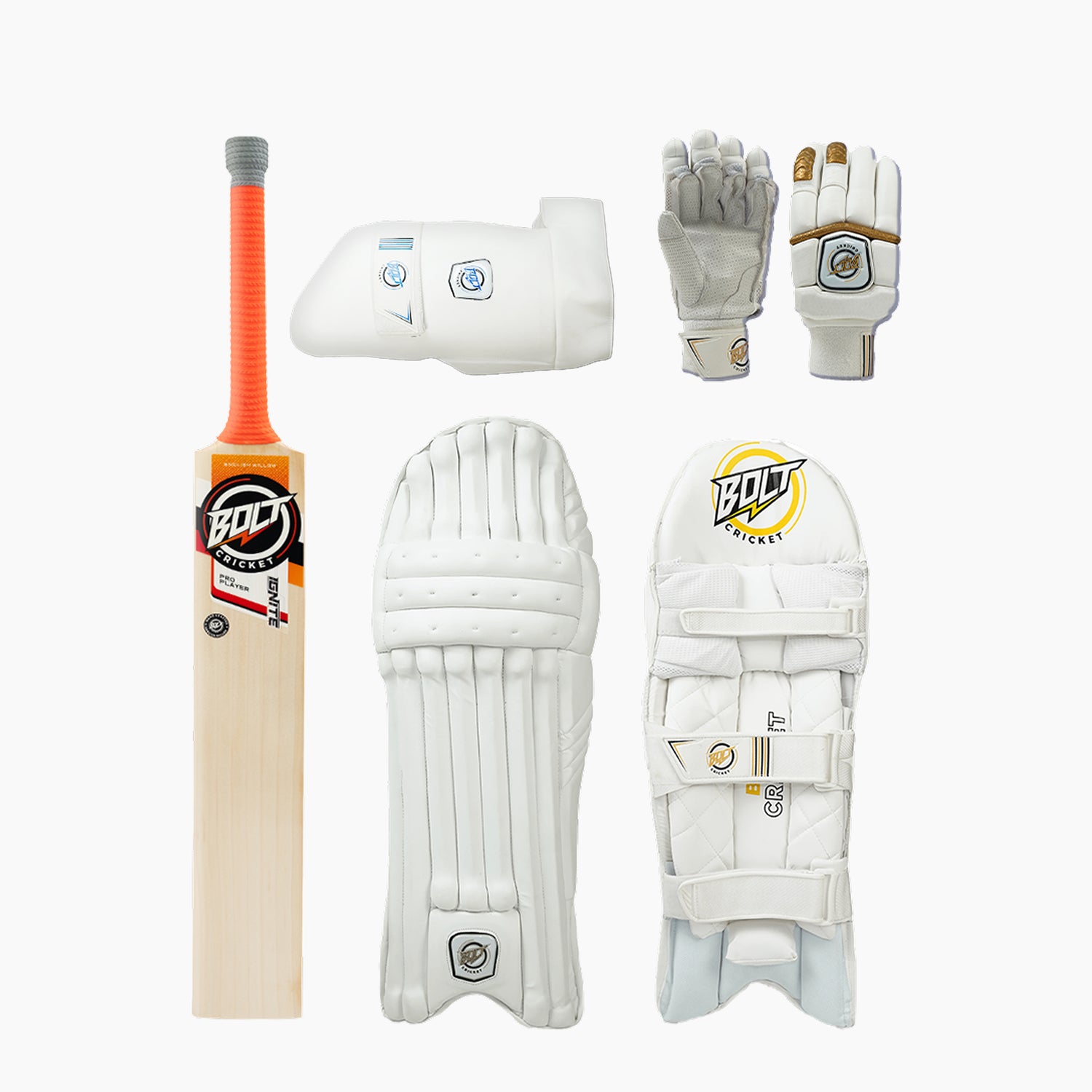 Bolt Cricket Elite Master — English Willow Bundle