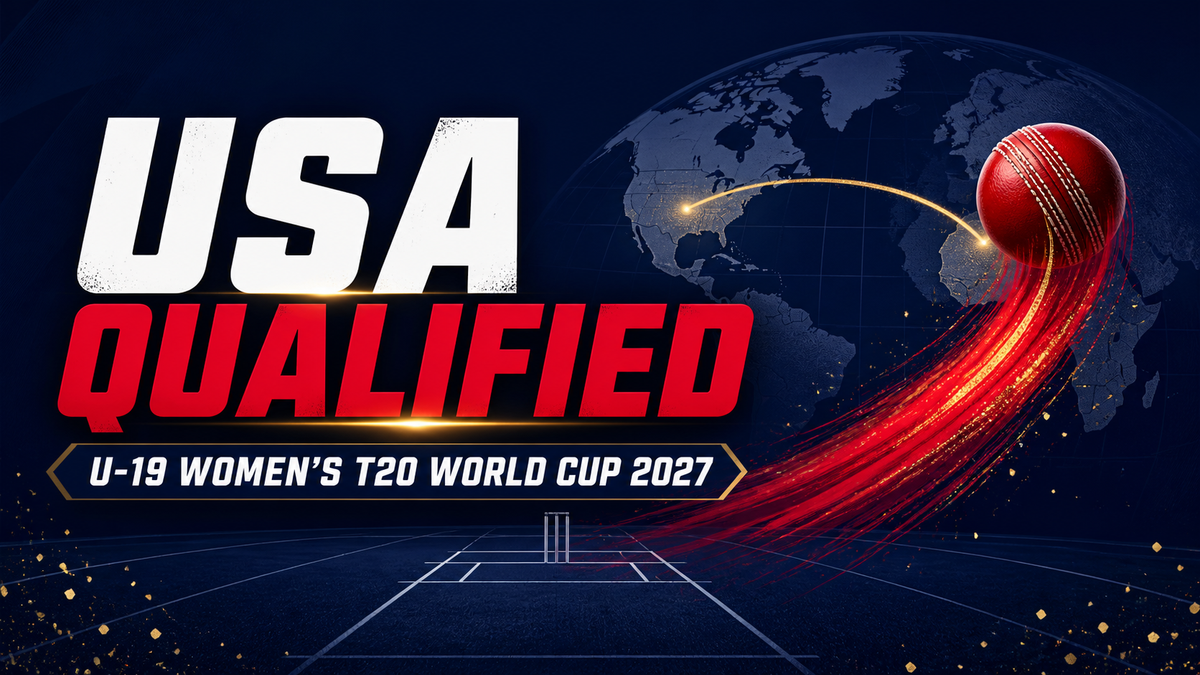 USA qualified for the 2027 U-19 Women’s T20 World Cup editorial graphic