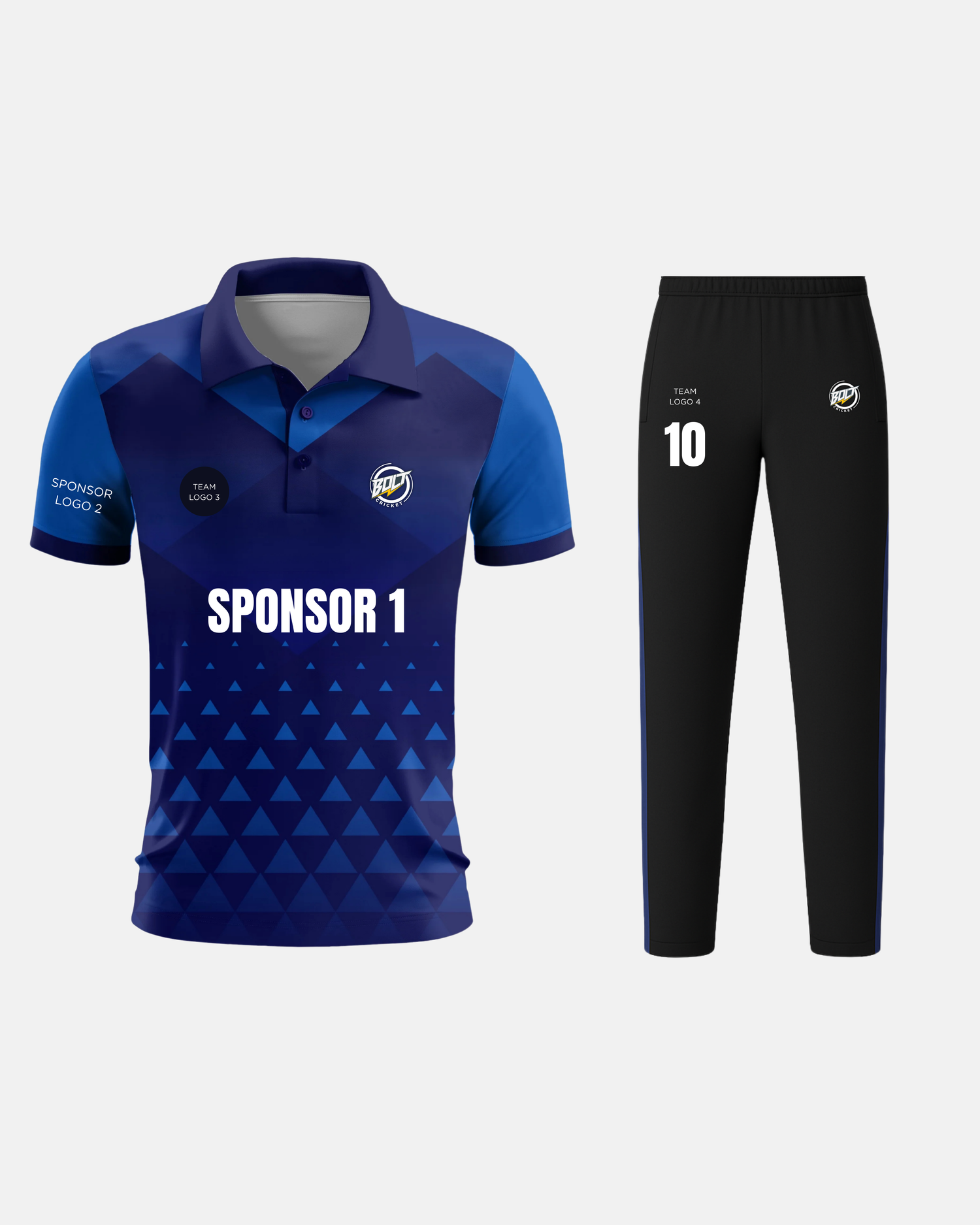 Bolt Cricket — Team Jersey and Trouser Set