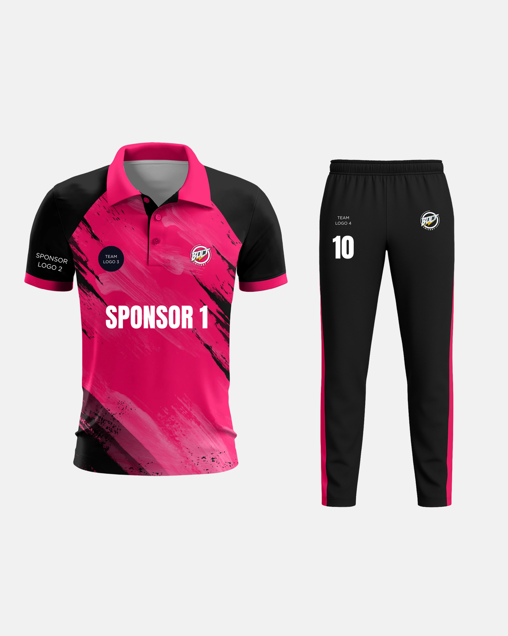 Bolt Custom Team Jersey - Pink
