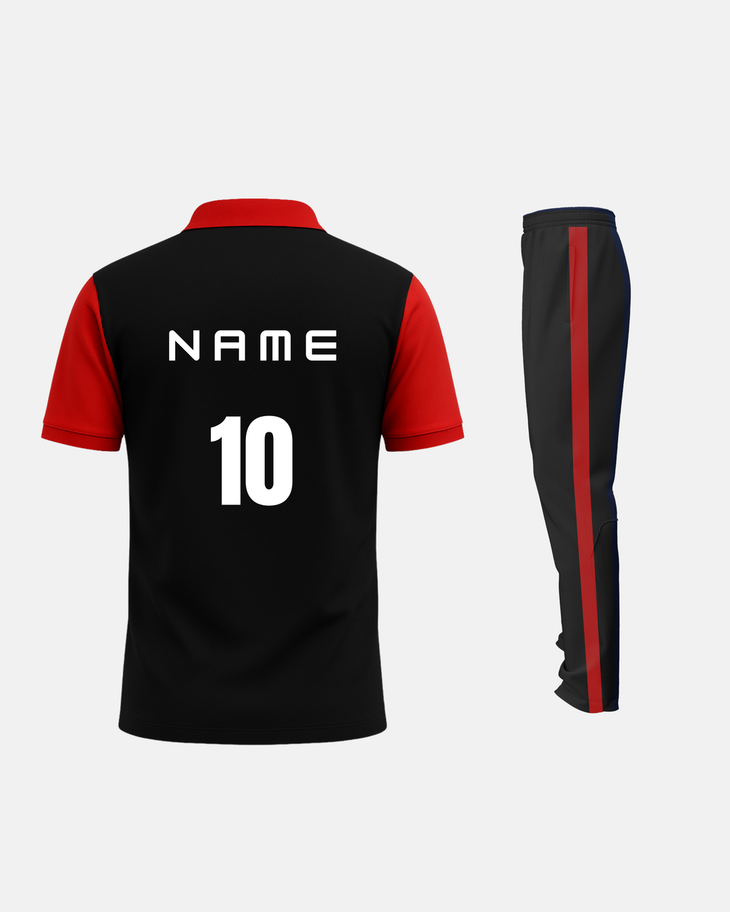 Bolt Custom Team Jersey - Black/Red