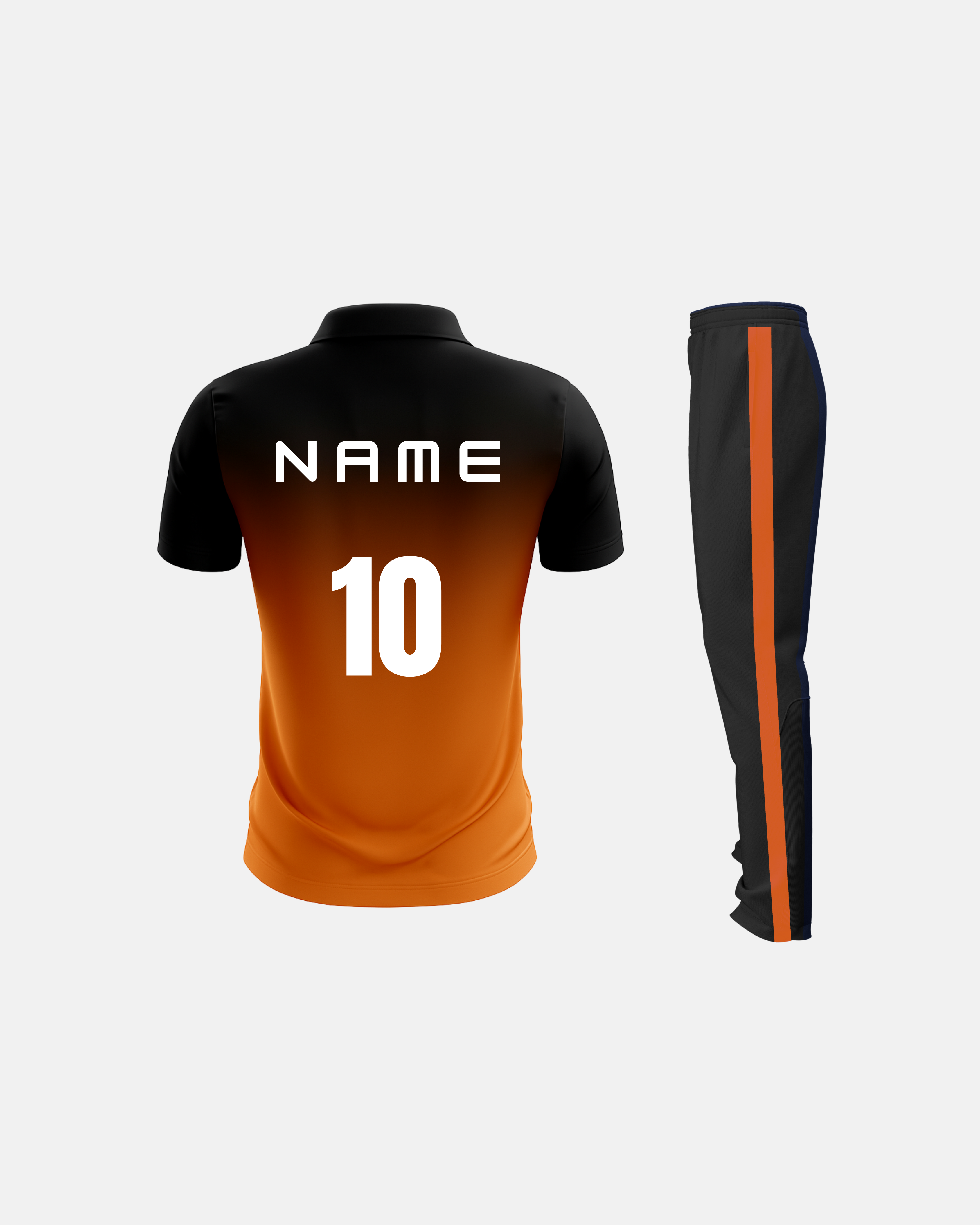 Bolt Custom Team Jersey - Black/Orange