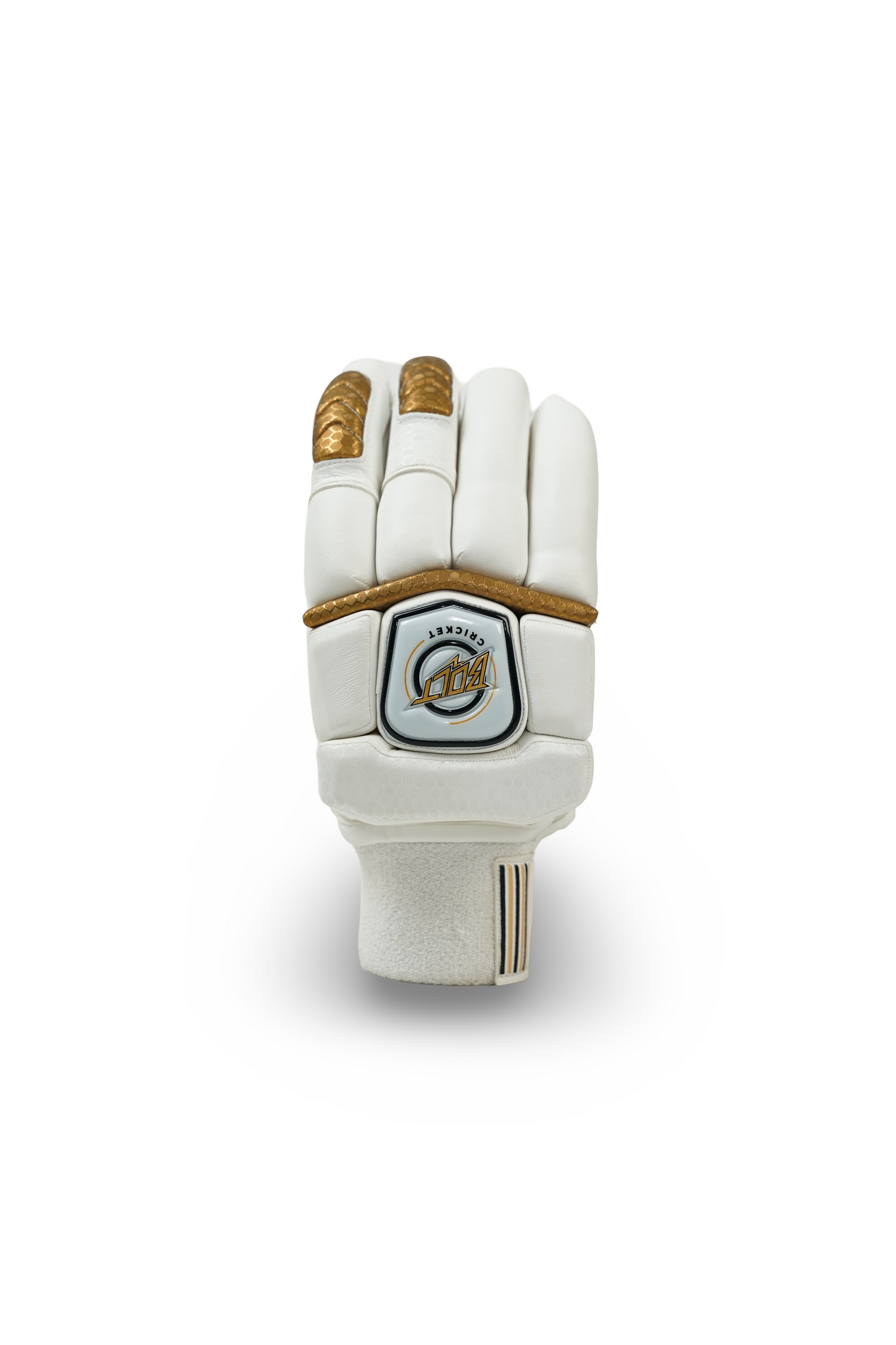 Bolt Specter Batting Gloves - White/Gold