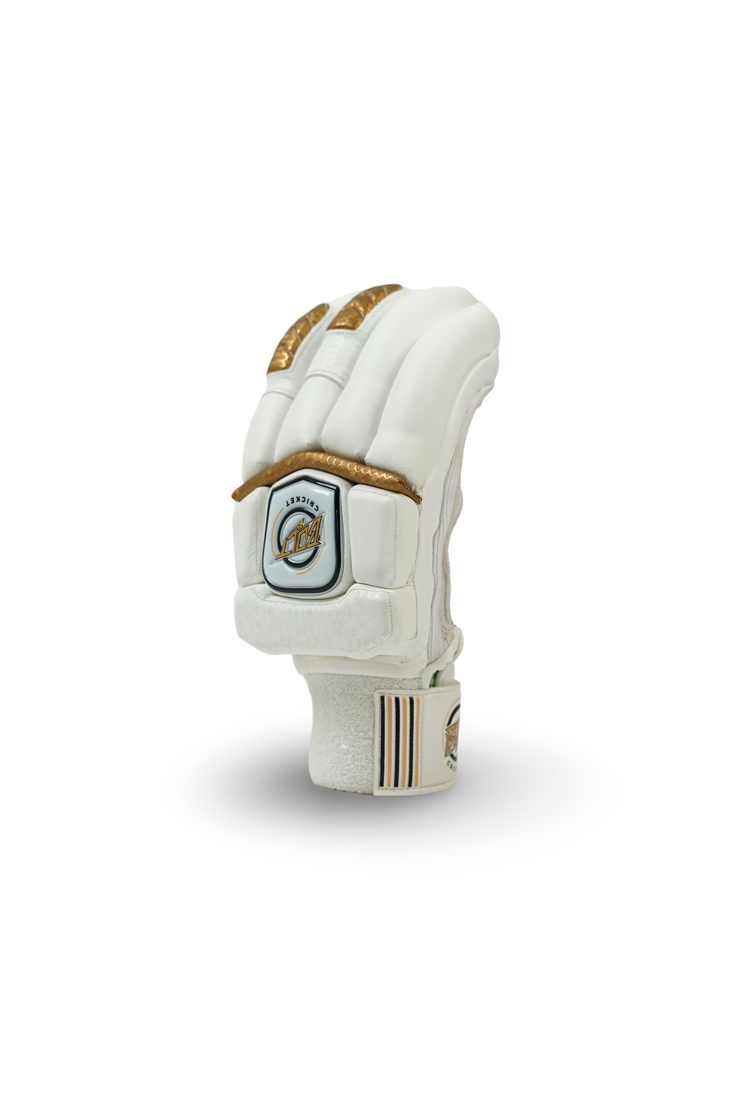 Bolt Specter Batting Gloves - White/Gold